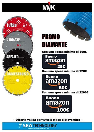 Promo Diamante: per tutto il mese di Novembre, per tutti gli acquisti di dischi o foretti in omaggio